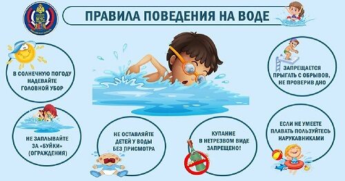 В канун жарких выходных напоминаем – соблюдайте правила поведения на воде!